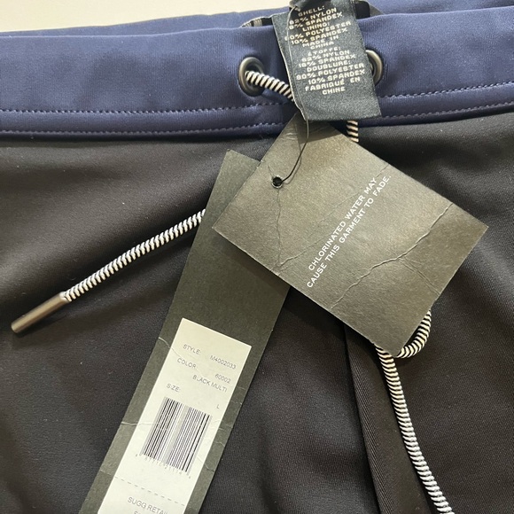 Marc by Marc Jacobs Men's Swim Bottom Trunk Black/Blue L - Picture 14 of 16